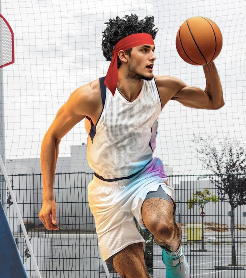 SRLLBBY Sport Tie Headbands Tennis Head Tie for Men Women Sports Fans Ninja Soccer Basketball Teams Head Ties Halloween - Image 2
